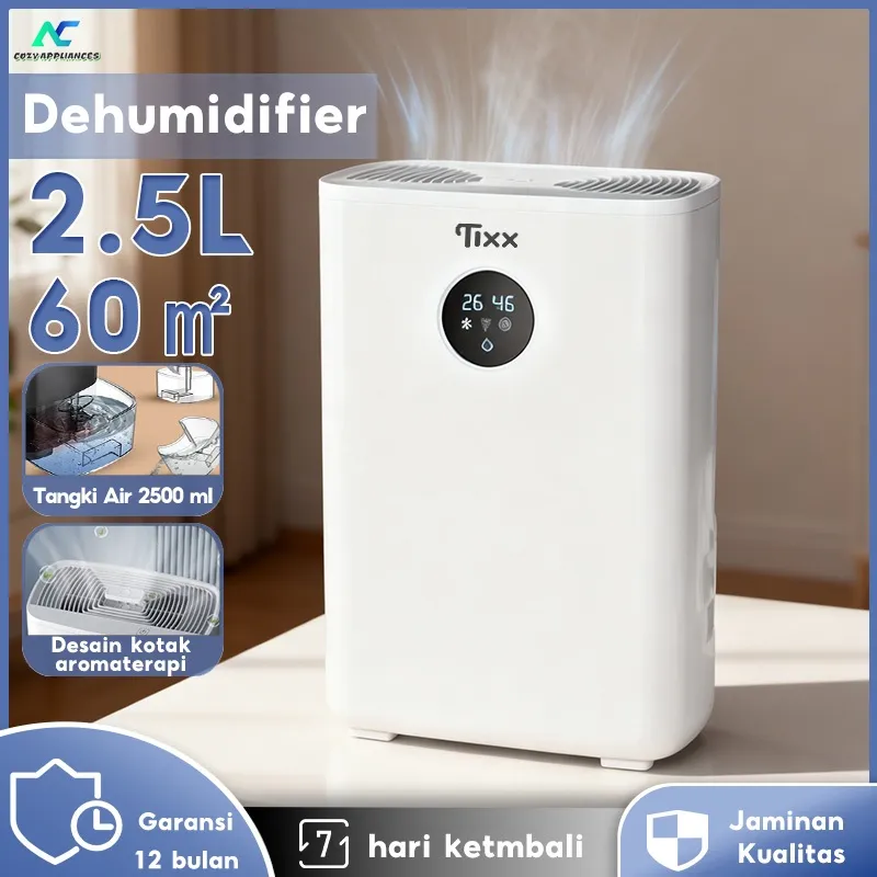 Tixx Dehumidifier Tangki Air 2500 ml Serap Air Penyerap Kelembaban Udara