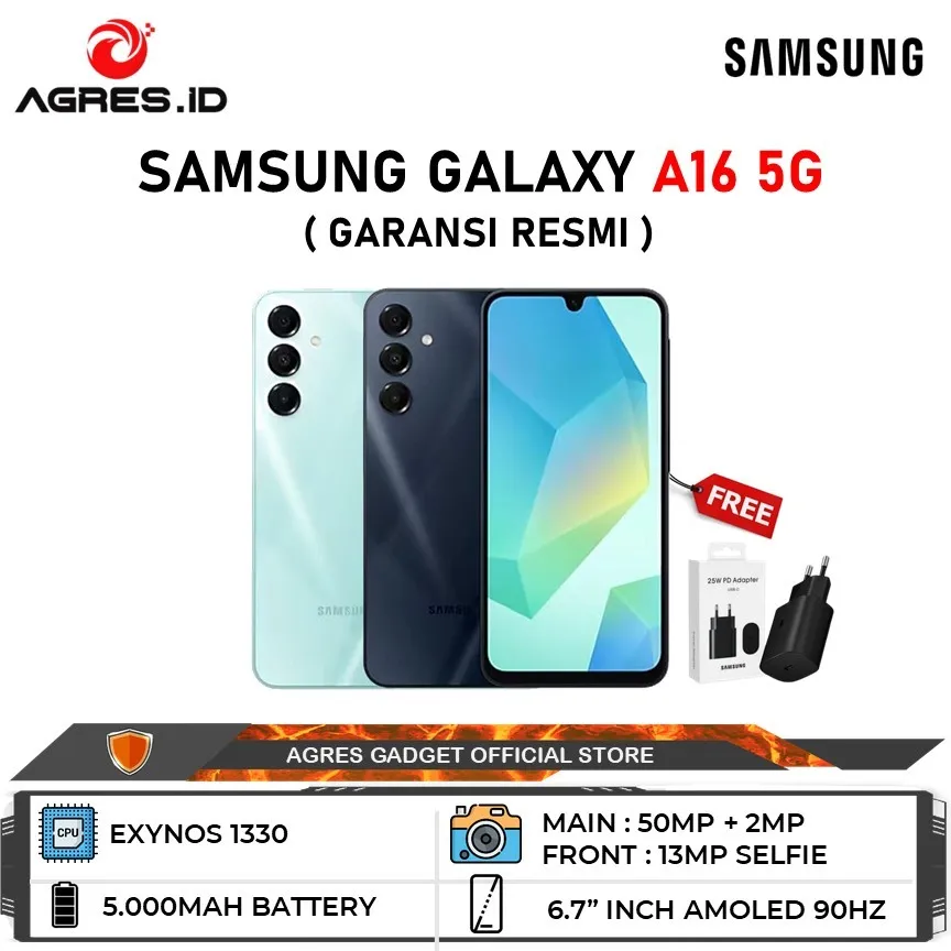 Samsung Galaxy A16 5G 8GB/256GB Garansi Resmi Samsung Indonesia