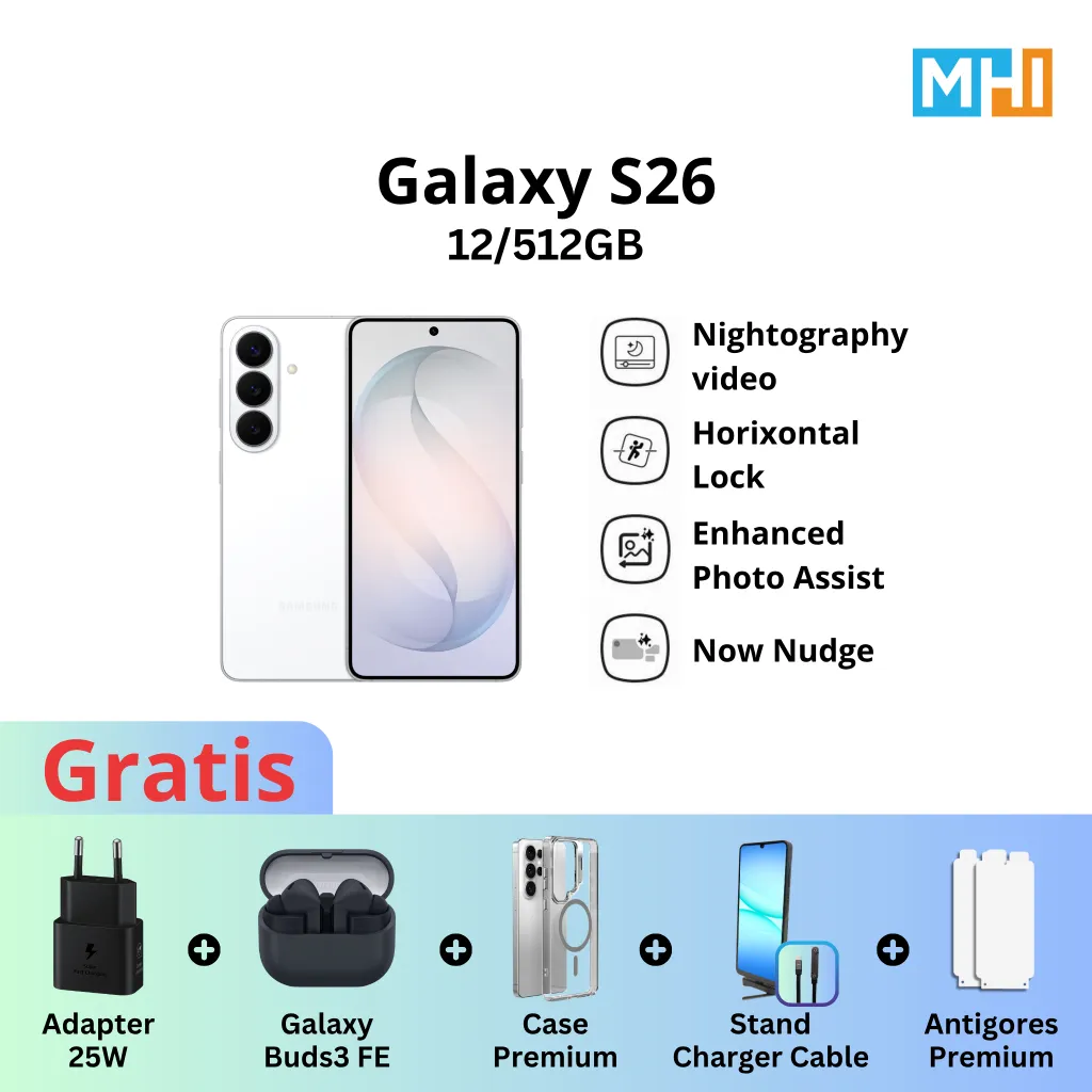 [NEW] Samsung Galaxy S26 512  I Smart AI I Photo Assist I 4300 mAh I Original Garansi Sein