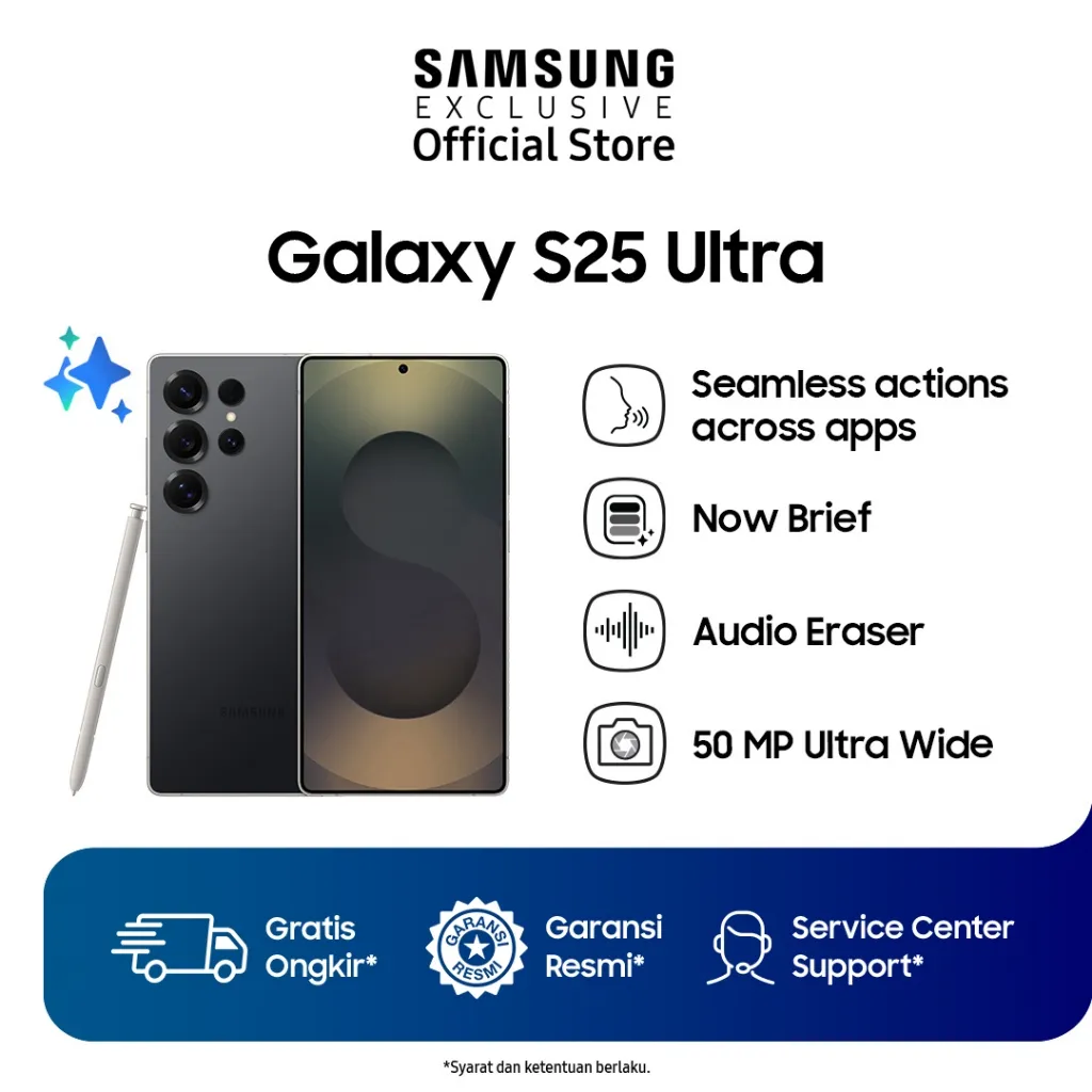 Samsung Galaxy S25 Ultra 12/1TB Smartphone AI | Galaxy AI | Kamera 200MP | Prosesor Snapdragon 8 Elite | S Pen