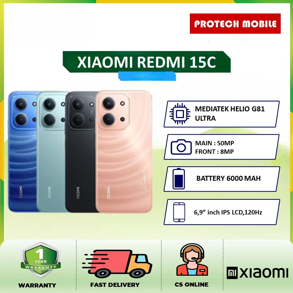 Xiaomi Redmi 15C 6/128GB | 8/256GB - Garansi Indonesia
