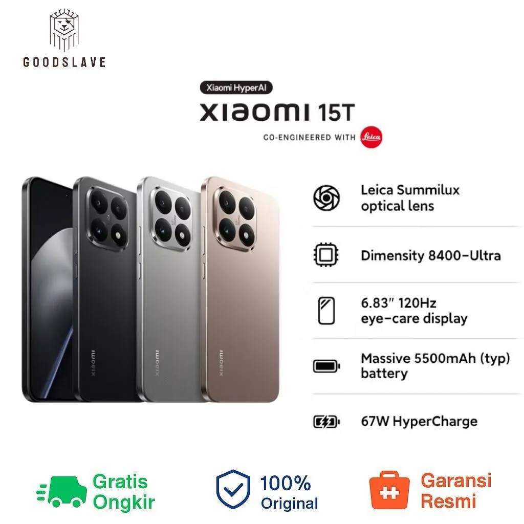 Xiaomi 15T 5G 12/512 Garansi Resmi