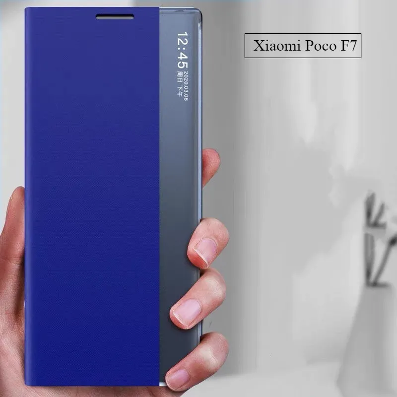 Phone Cover Xiaomi Poco F7 F8 Ultra F8 Pro F7 Pro Mirror WaterProof New Design Smart View Flip for Xiaomi Poco F7 Case Casing