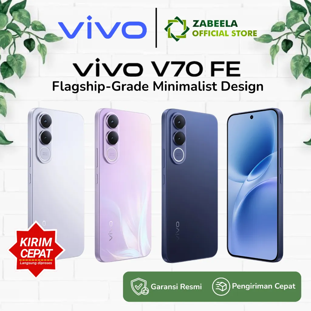 Vivo V70 FE 5G 8/256GB 12/256GB 6.83" AMOLED, Dimensity 7360-Turbo 200MP Main Camera Garansi Resmi