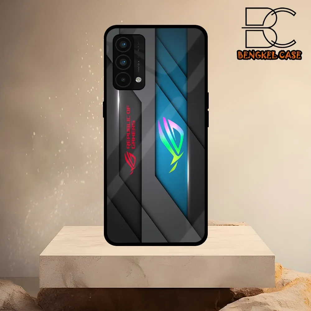 (BS92) Case Kilau Realme GT Master Casing Hp Realme Pelindung Smartphone Motif ROG NEW
