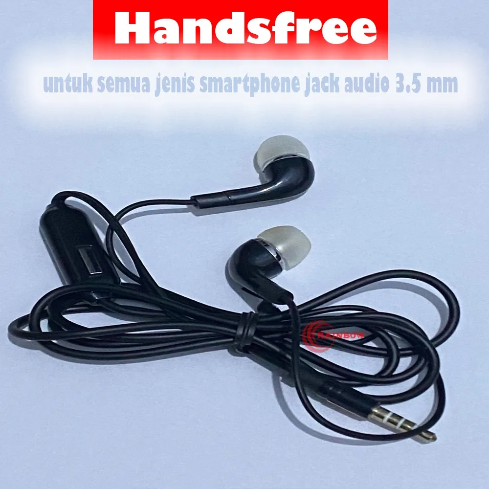 Headset handsfree earphone handfree stereo untuk semua jenis smartphone jack audio 3.5 mm / asus zenfone / Lenovo