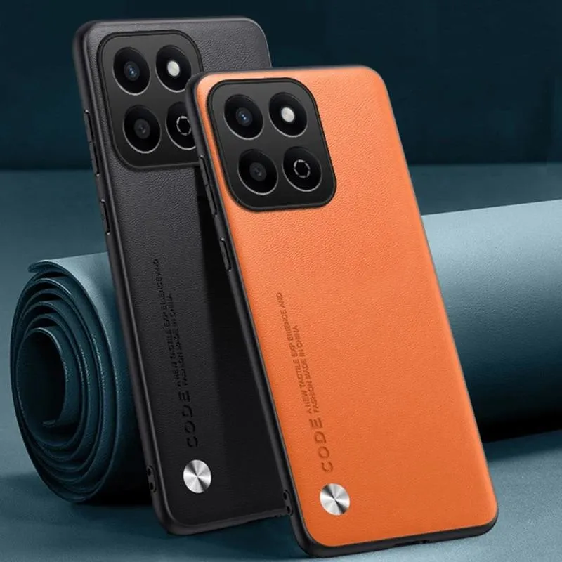 Casing HP Honor X7C Honor 200 Smart 5G X7D X9D Phone cover Serat Karbon PU Anyaman Kulit Kulit Keras Anti Guncangan Casing Telepon Tepi Lembut