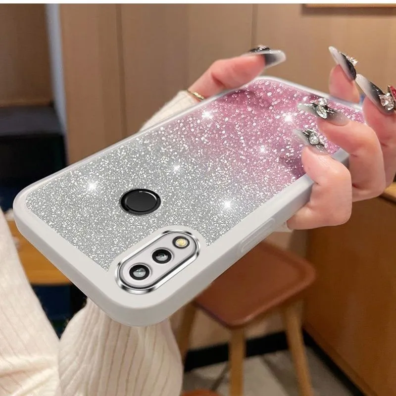 New Phone case Huawei Honor 8X / Honor 9X / Honor View 20 400 Lite Smart X7D X9D Nova 14 Pro Back Cover Luxury Gradient Glitter Cute Bling Full Camera Lens Protection Soft Silicone Slim Casing for Women Girls