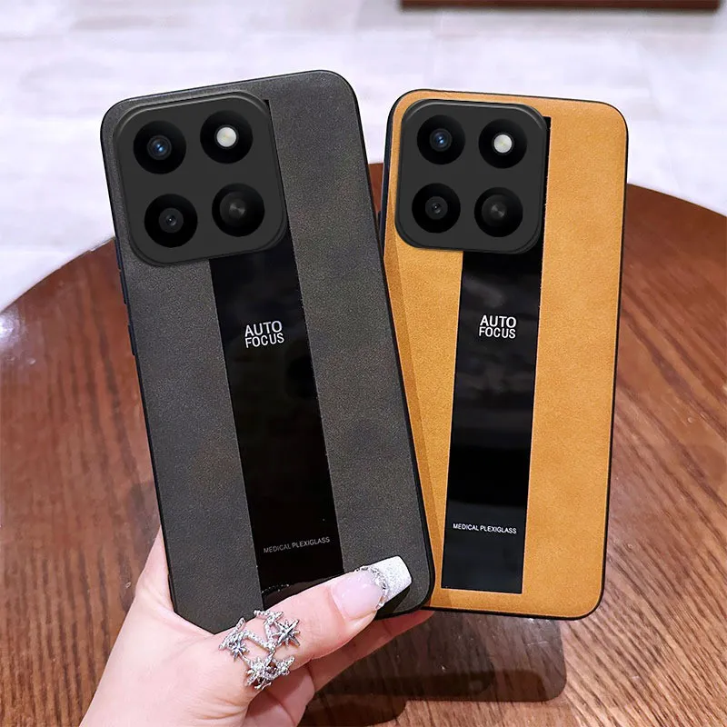 New Phone case Honor X7D X8D X9D Honor 400 Smart 600 Lite Back cover Business All-Inclusive Shockproof sheepskin Leather Soft Silicone Fashion for Honor 400 Smart Honor X7D X9D Phone cases Casing HP