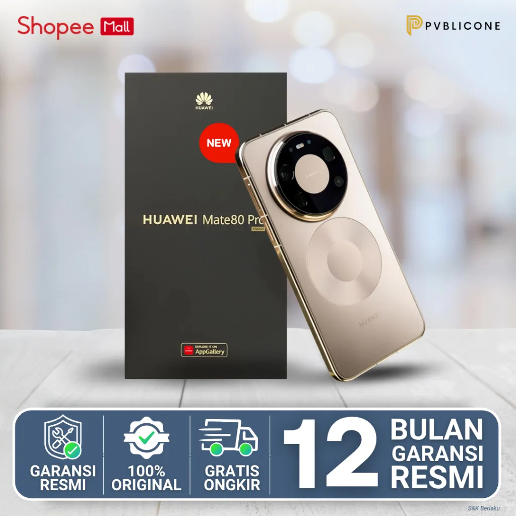 HUAWEI Mate 80 Pro Smartphone RAM 16GB ROM 512GB Kunlun Glass OLED Kirin 9030 XMAGE Fast Charing 100W Resmi Huawei Indonesia
