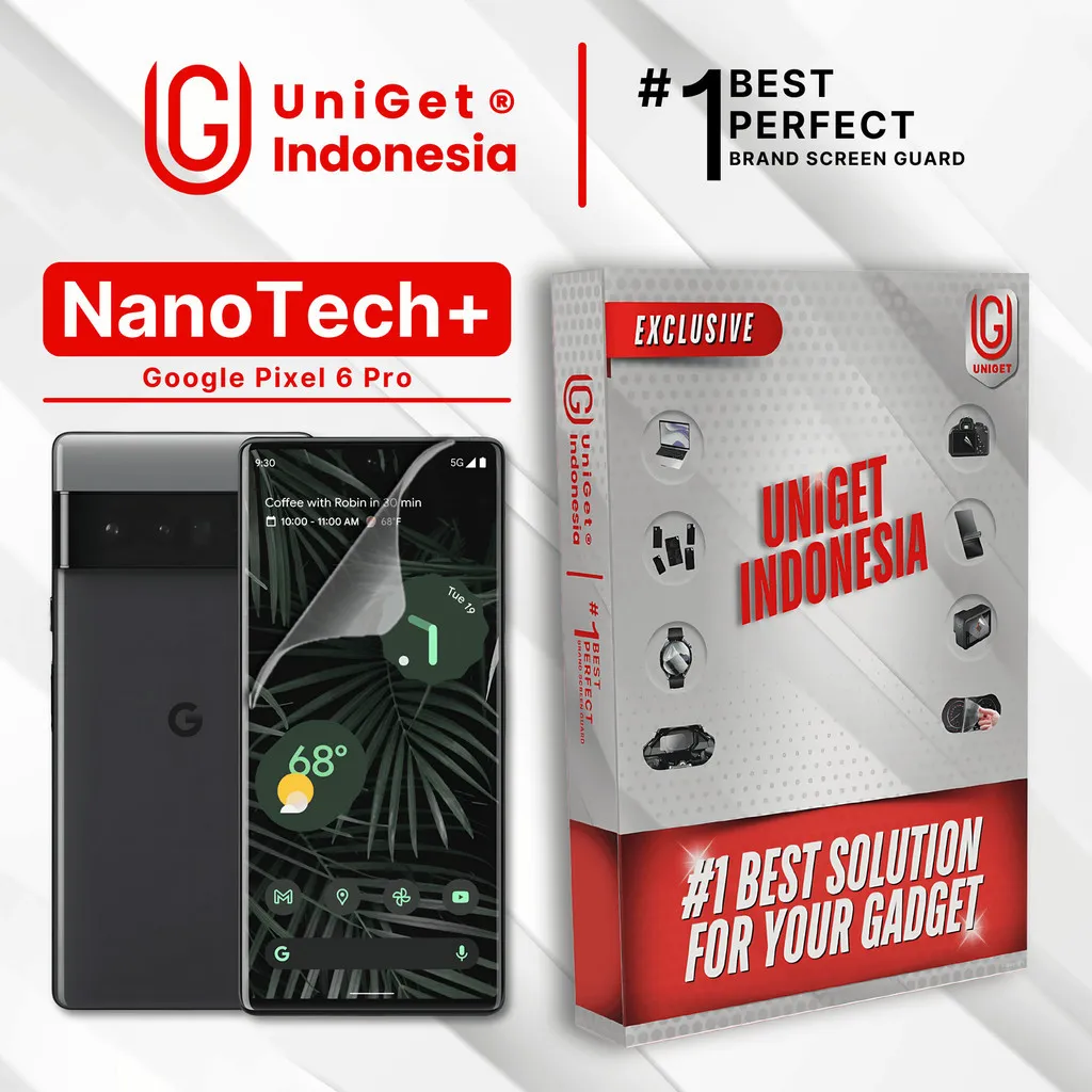 UniGet EPU BIO GENESIS Hydrogel for Google Pixel 6 Pro / Screen Guard (Nanotech+ 100% Recycle) Premium Hidrogel Anti-Scratch Protector Tempered Gorilla Glass 5 6 7 Anti Gores Full Cover Smart Phone Watch Handphone Gadget Tab Laptop Kamera