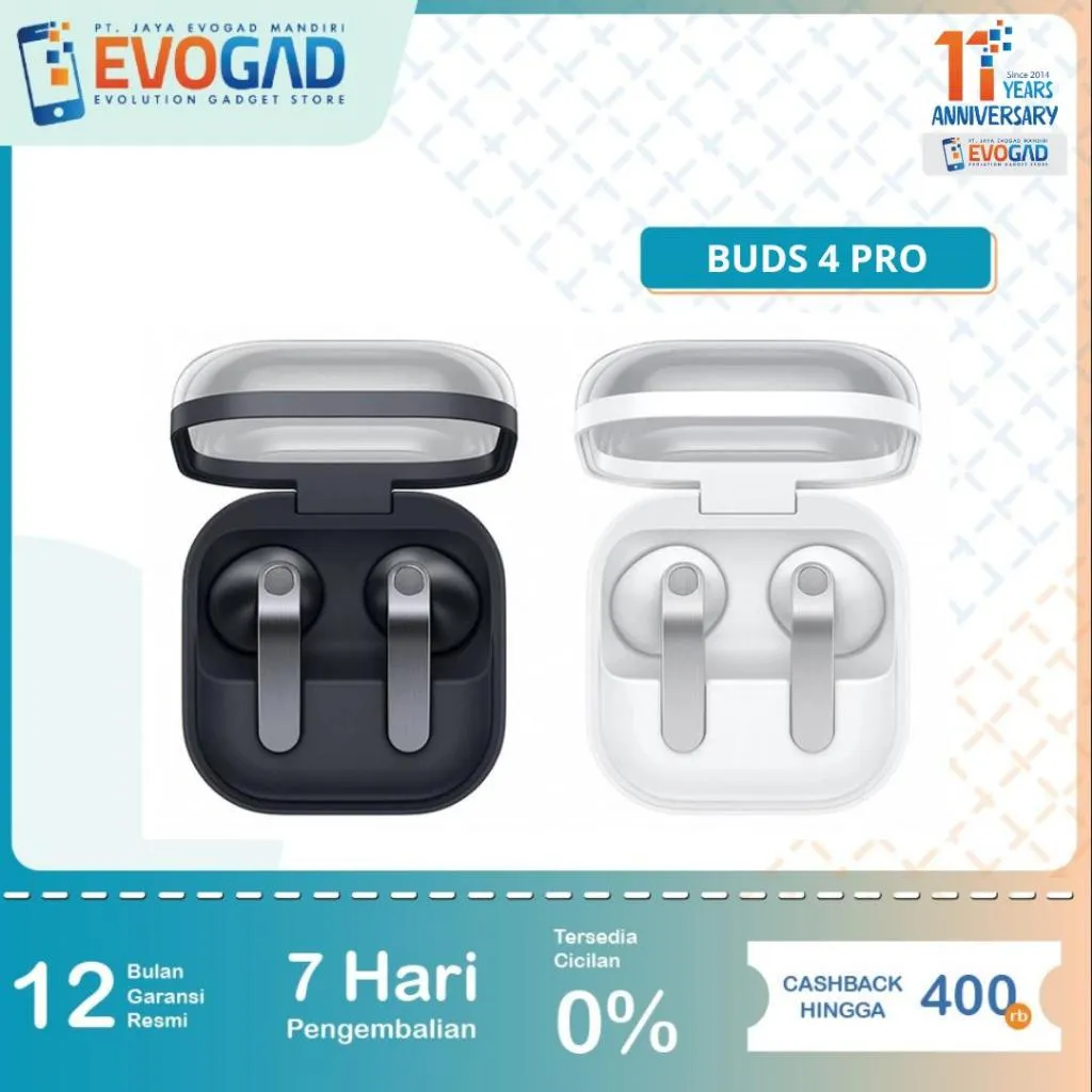 Samsung Galaxy Buds 4 Pro ANC BES2810 3 Mics + VPU Water Resistance IP58 | Garansi Resmi Samsung Indonesia