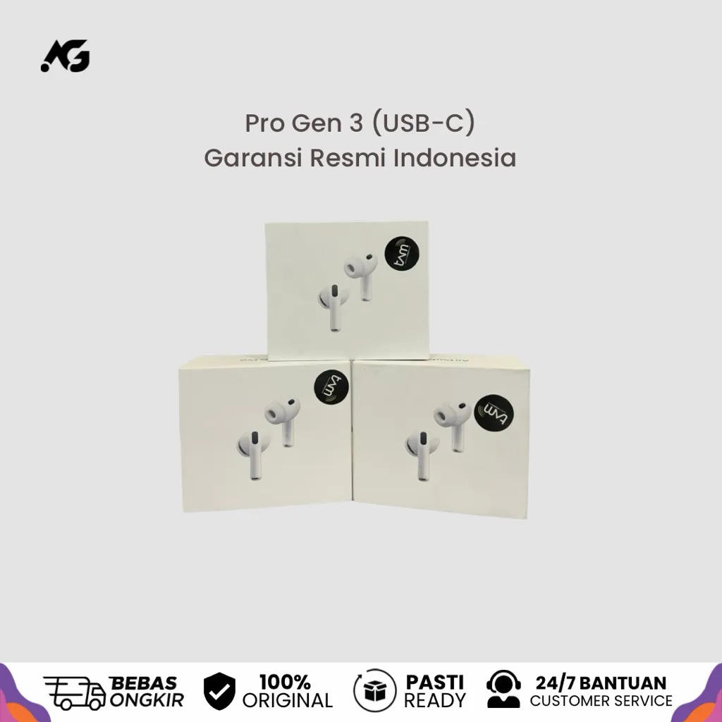 APPLE AirPods Pro Gen 3 (2025) Garansi Resmi Apple Indonesia iBox TAM GDN