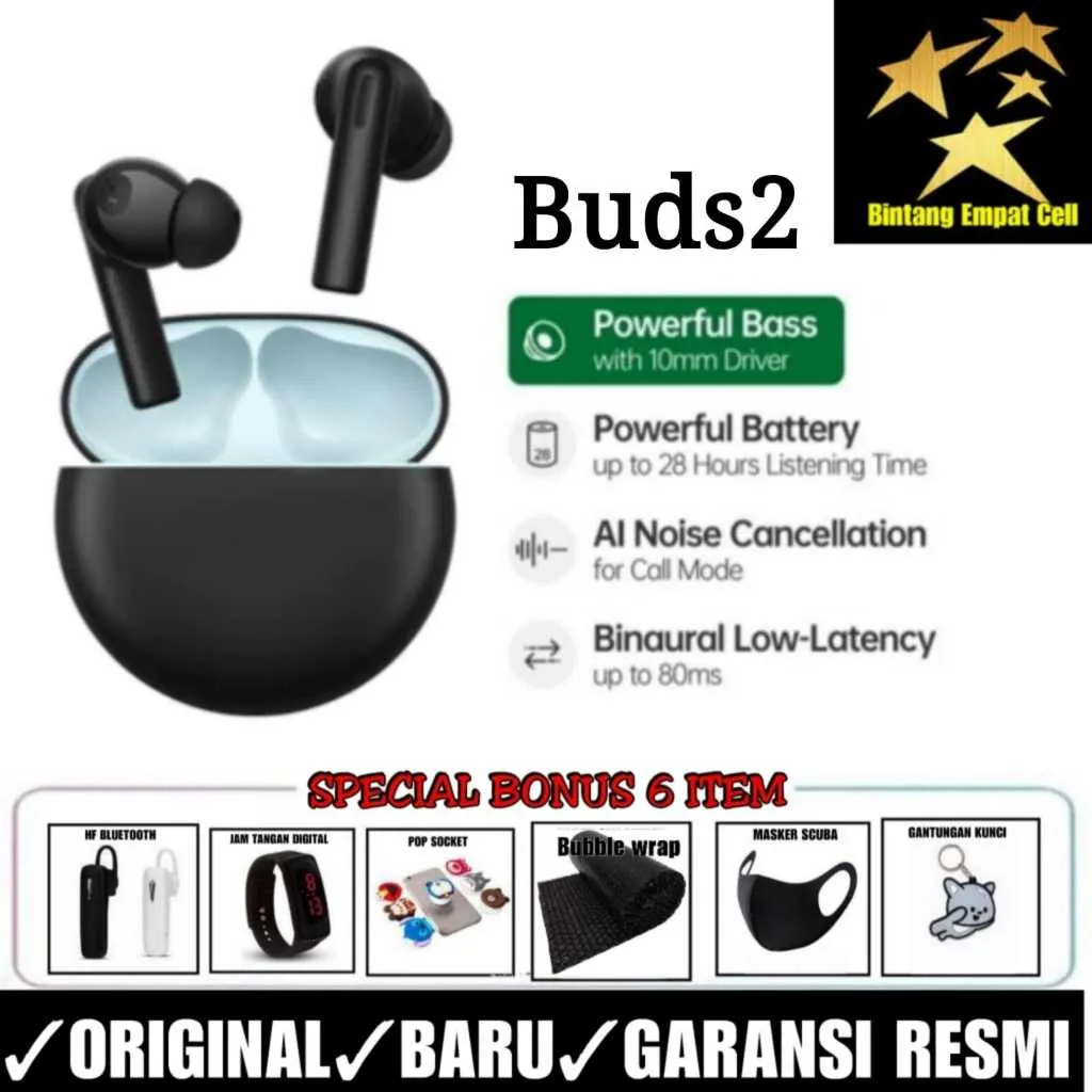 OPPO ENCO BUDS 2 NEW PROMO GARANSI RESMI