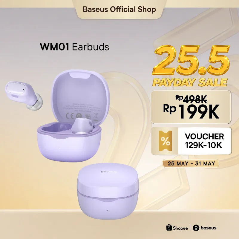 Baseus Bowie WM01 Upgrade Edition True Wireless Earphones TWS Mini Earbuds Earphone Bluetooth