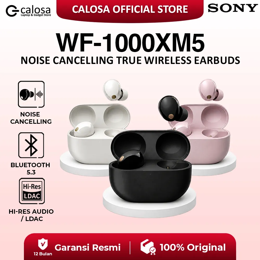 EARPHONE SONY WF 1000XM5 WF1000XM5 WF 1000 XM5 NOISE CANCELING TRUE WIRELESS IN EAR HEADPHONES ORIGINAL