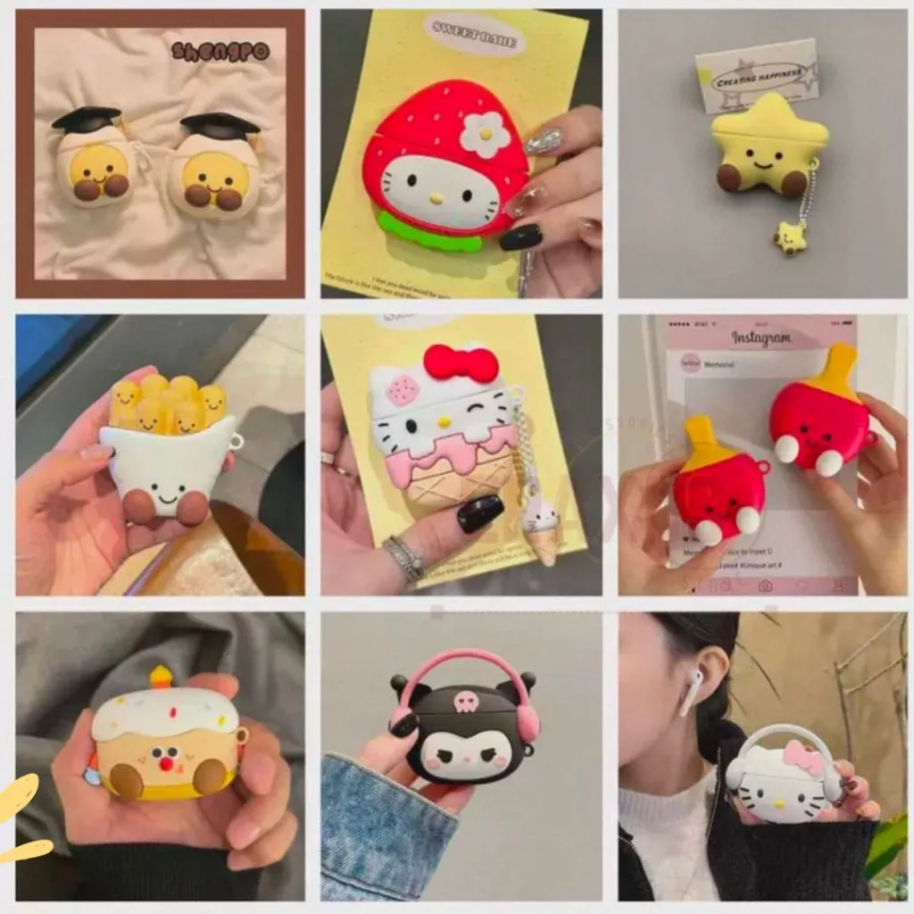 Eraxus Case Huawei FreeBuds SE 4 ANC / FreeBuds SE 3 / FreeBuds SE 2 Case Karakter Lucu Kartun Soft Silikon Earphone Cover