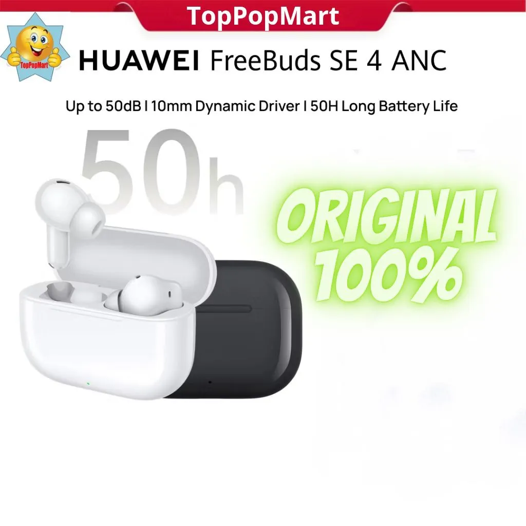 HUAWEI FreeBuds SE 4 ANC TWS | Up to 50dB | 50H Long Battery Life | IP54