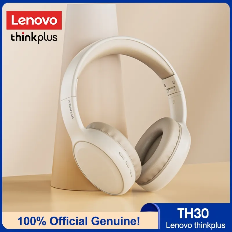 Lenovo Thinkplus TH30/11/10 Headphone Bluetooth V5.4 3D Stereo Built-in Mic Noise Isolating Headset Bluetooth