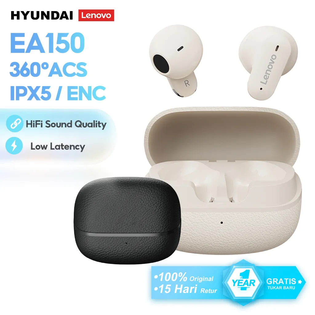 Lenovo Thinkplus EA150 ENC True Wireless Bluetooth Mini Earbuds Earphone TWS IPX5 v5.4