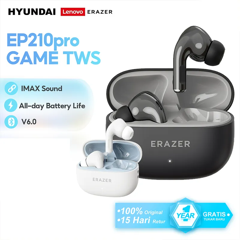 Lenovo ERAZER EP210PRO Wireless Bluetooth Gaming TWS Earbuds Earphone HiFi Sound Stereo IPX5 Cinema-level IMAX sound field