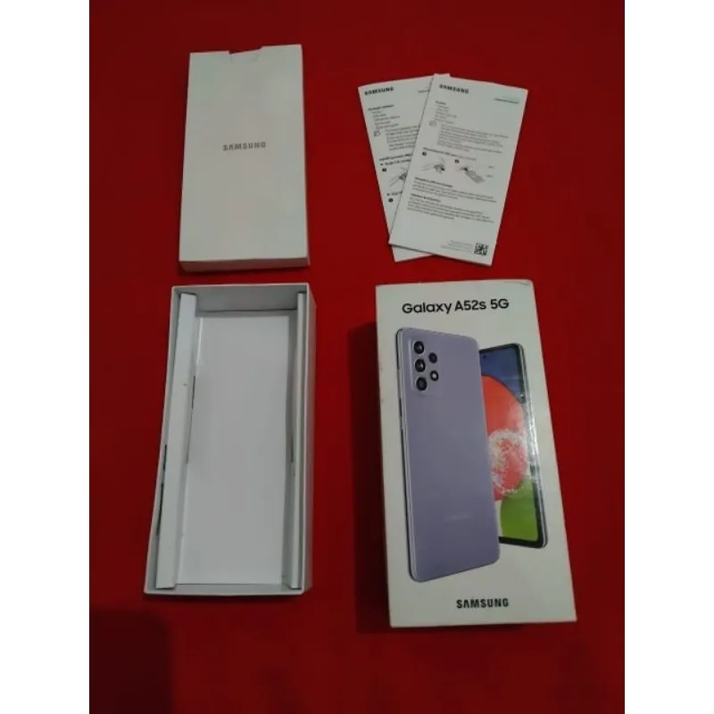 dus box samsung galaxy a52s 5G original copotan sein lengkap manual book