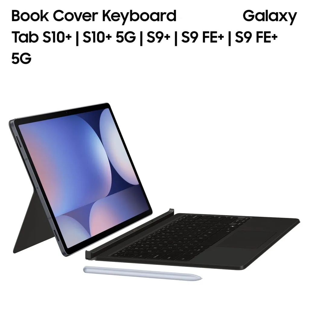 Samsung Galaxy Tab S10+ S9 FE+ S10 Plus S9+ Original Keyboard Touchpad Trackpad Slim Smart Book Cover