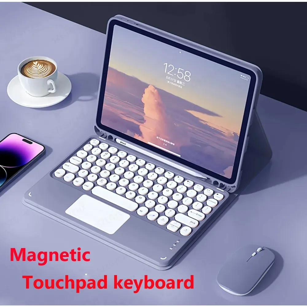 SAMSUNG GALAXY TAB A11 PLUS 11 INCH X230 X236 BOOK COVER KEYBOARD TOUCH TRACK PAD WIRELESS MOUSE SET CASING