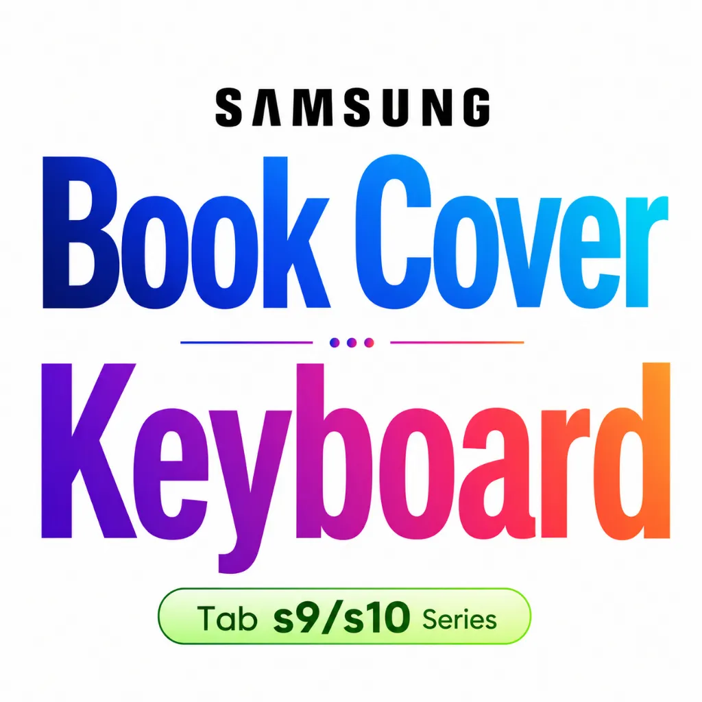 [jikalaku] Book Cover Keyboard Samsung Galaxy Tab S9/S10 Series