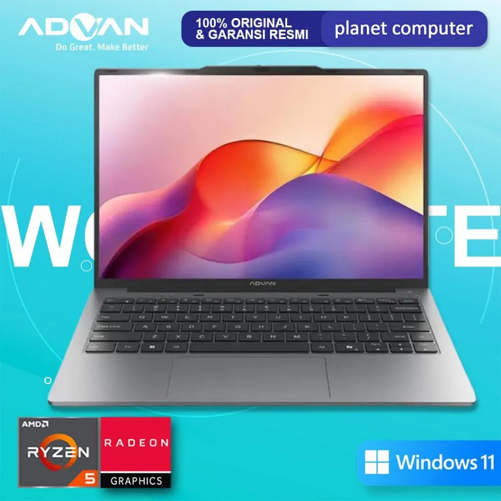 ADVAN WORKMATE L25C-R53S1 AMD Ryzen 5 3500U AMD Radeon Vega 8 14" WUXGA 8GB 256GB Windows 11 Home Light Blue