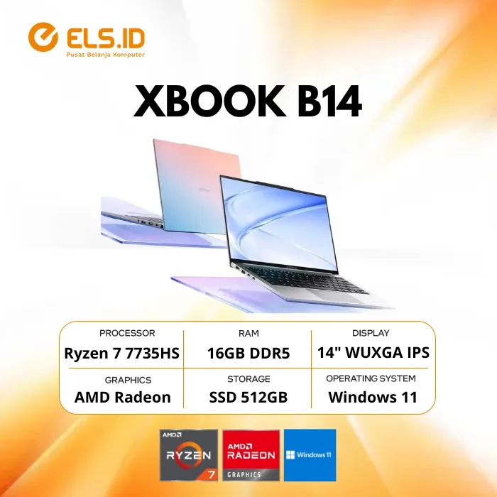 Infinix Xbook B14 AMD Ryzen 7 7735HS 16GB SSD 512GB 14" W11