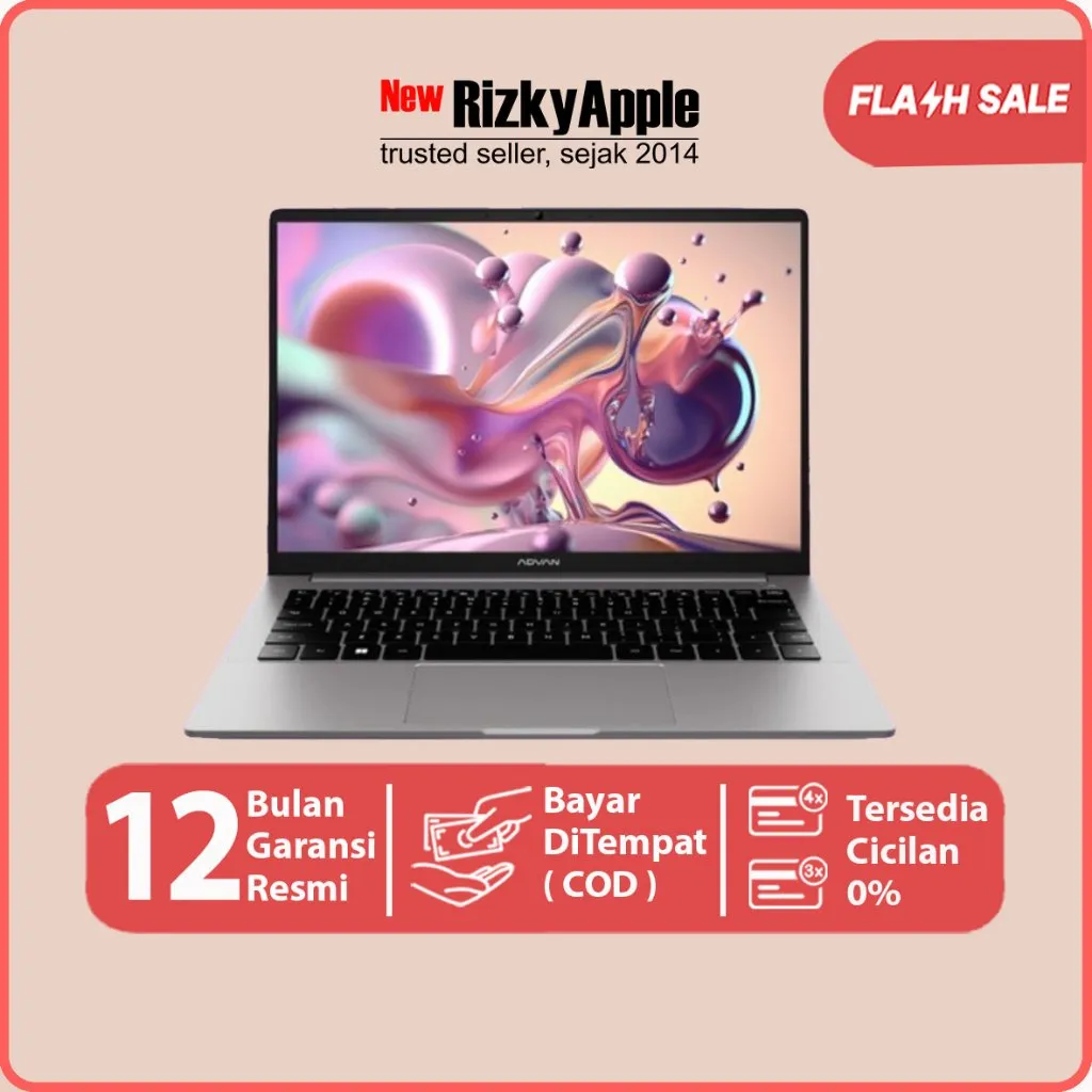 Laptop Advan AI Gen Ultra – Grey [ Core™ Ultra 5 125H - RAM 16GB - SSD 512GB ] Garansi Resmi Advan Indonesia