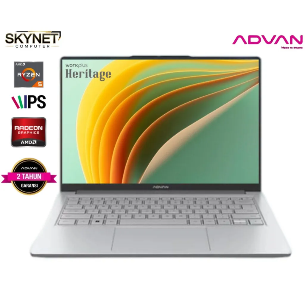 ADVAN Workplus HERITAGE AMD Ryzen 5 7535HS RAM32GB SSD2TB 14'' IPS Wuxga Windows 11