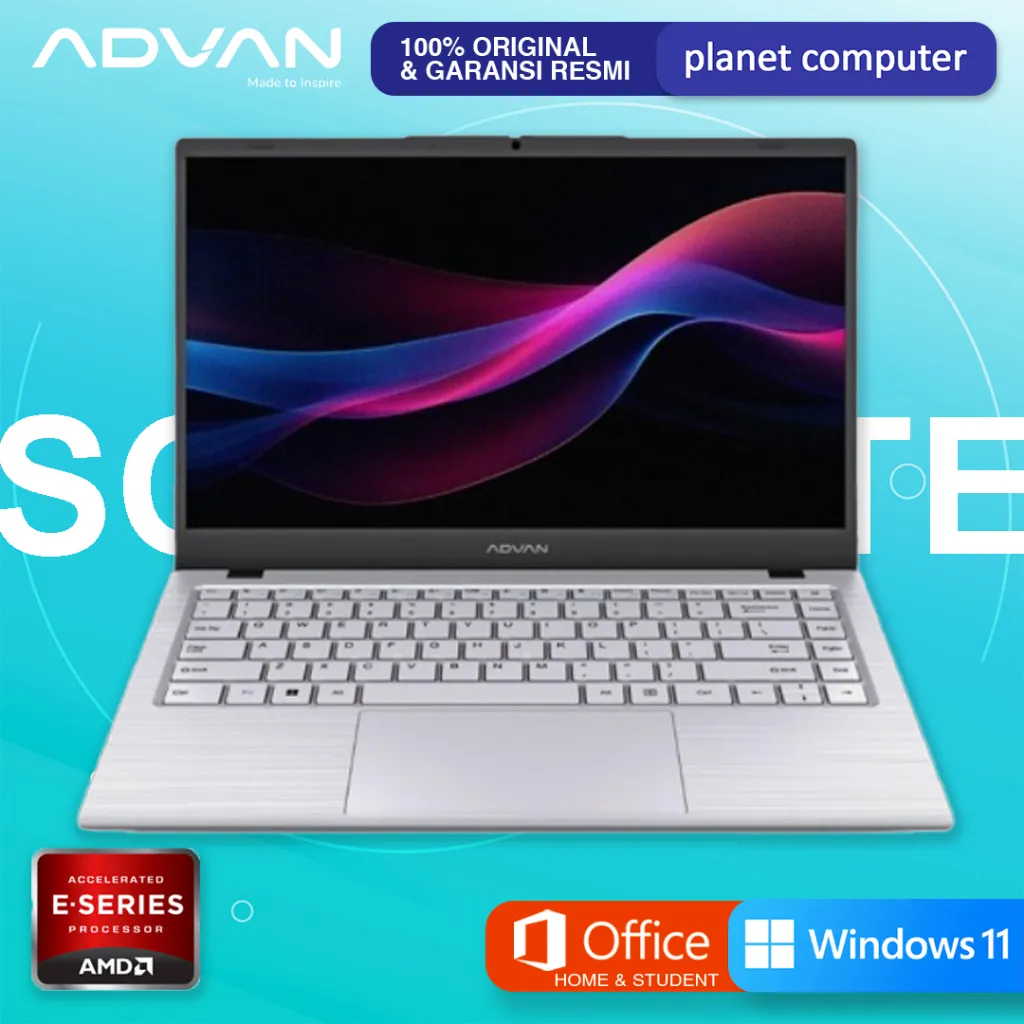 ADVAN Soulmate X 14” IPS FHD AMD 3020e 4GB/128GB W11 ORIGINAL RESMI
