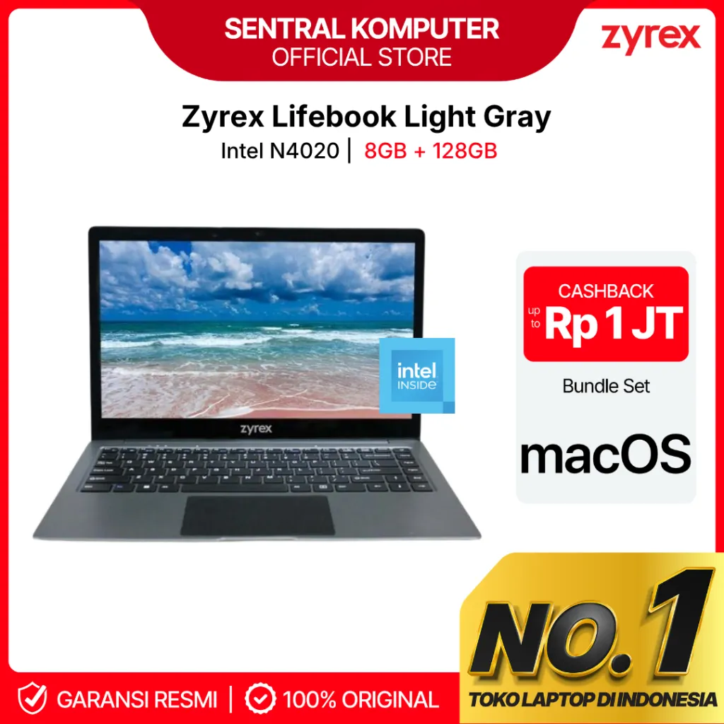 Zyrex Lifebook N4020 8GB 128GB 14" HD Windows 11 Pro