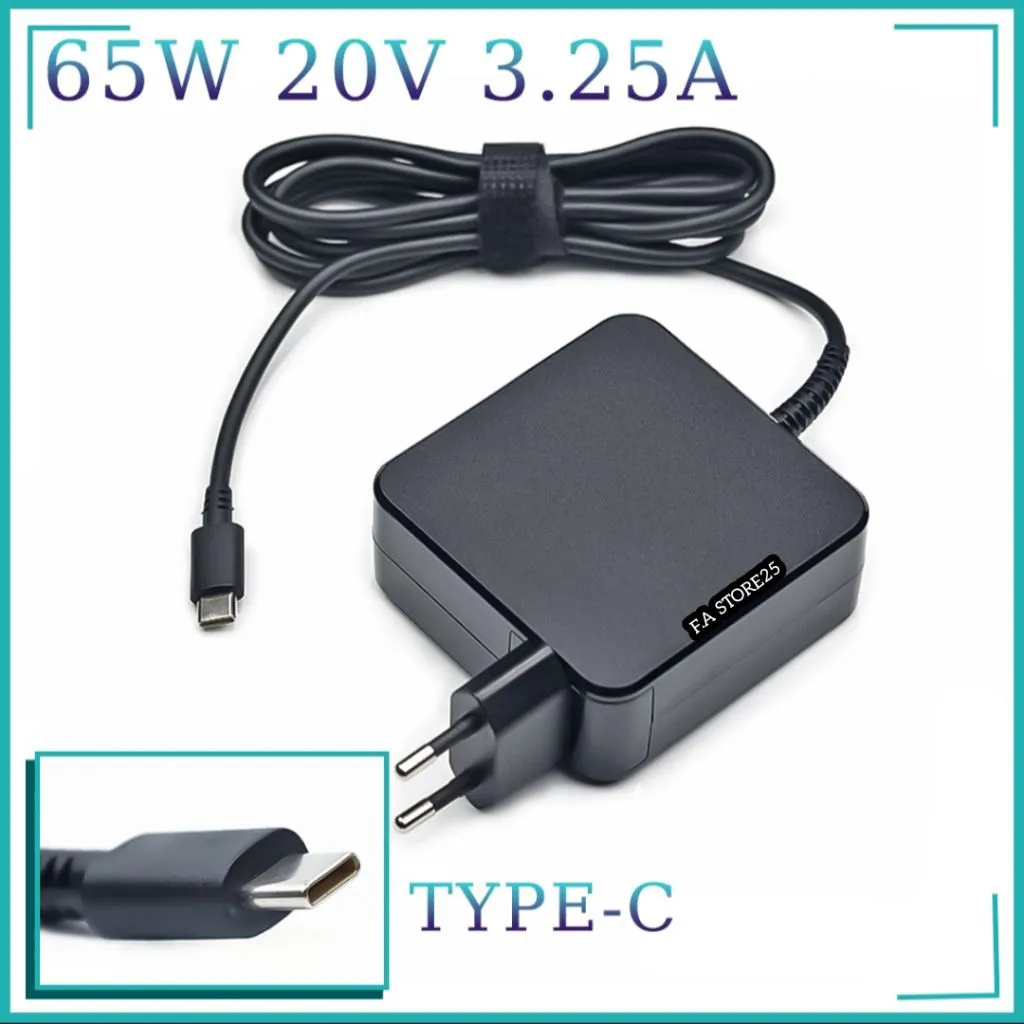 Adaptor Charger Casan Laptop Minibook Chuwi CWI558 CWI519 20V 3.25A 65W Usb Type C Garansi 3 Bulan