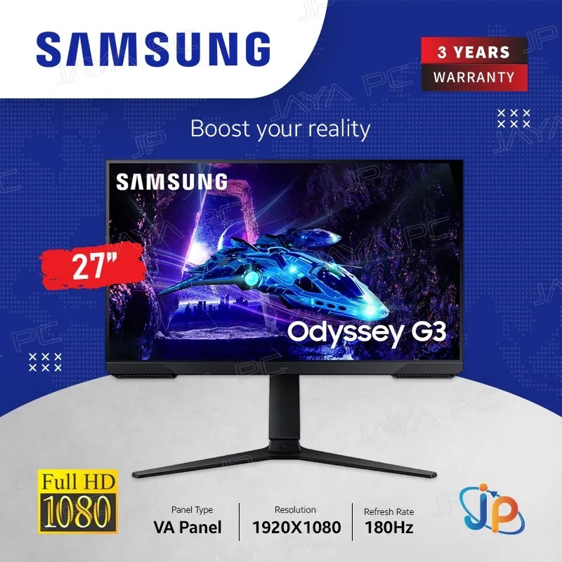 Monitor Samsung LED Odyssey G3 S27DG302 - Full HD 27" Inch