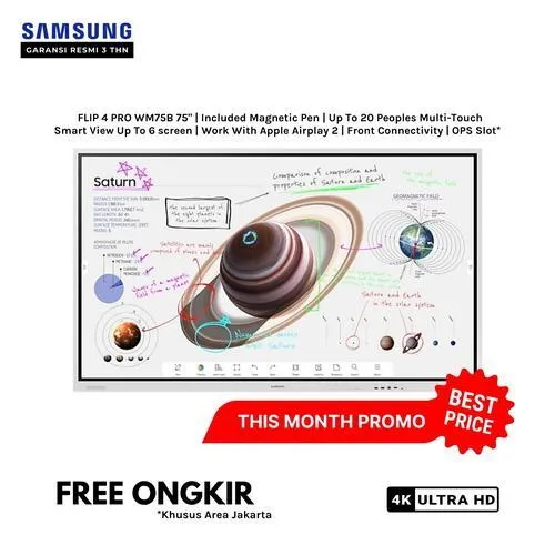 Samsung Flip 4.0 Pro WM75B Interactive Display – 75 inch