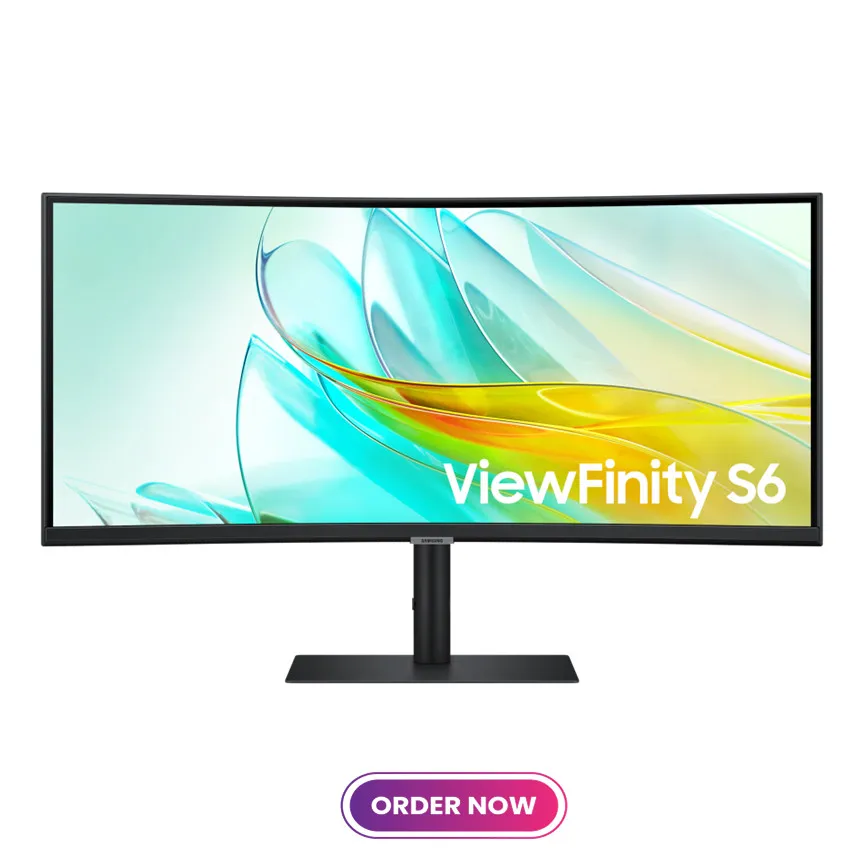 SAMSUNG MONITOR 34" CURVED ViewFinity S6 S65UC Ultra-WQHD - 1440P 5MS 100Hz