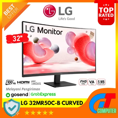 Monitor LED LG 32" 32MR50C-B Full HD Curved With AMD FreeSync