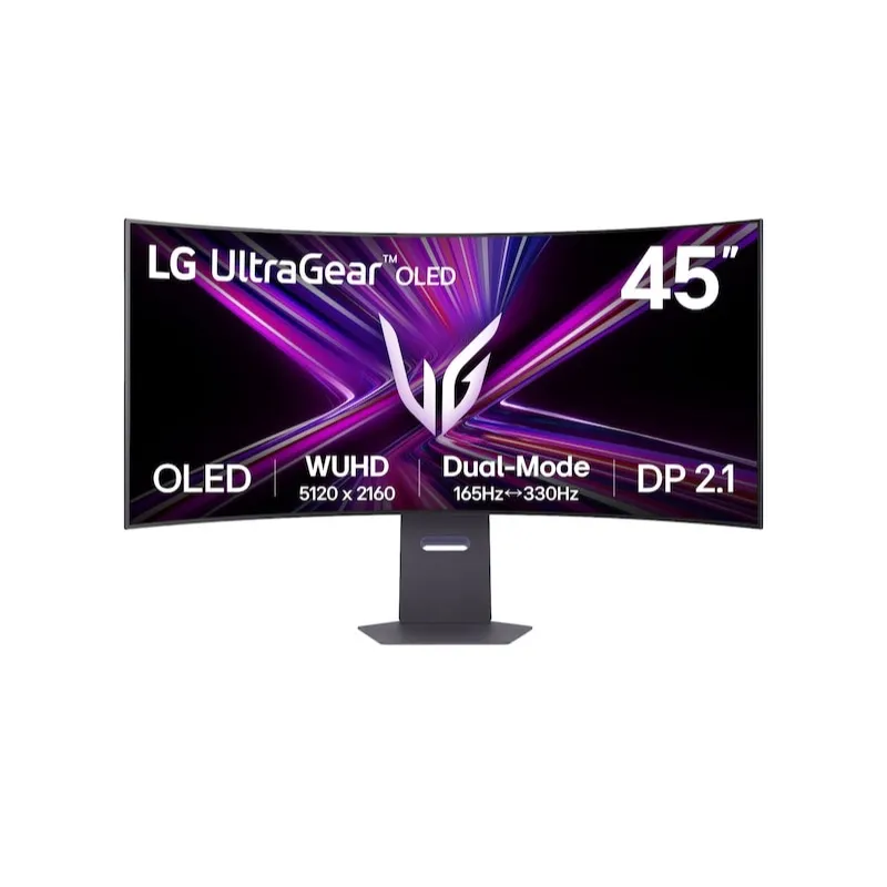 LG 45GX950A-B UltraGear™ 44.5" OLED Dual-Mode 5K2K Gaming Monitor | 0.03ms (GtG), Rich Bass (10Wx2), DisplayHDR True Black 400, DP 2.1 & USB-C