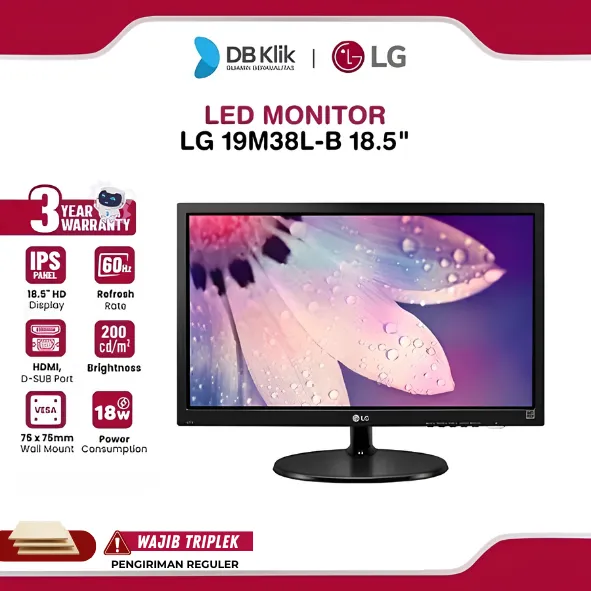 Monitor LG 19M38L-B 18.5" HDMI VGA