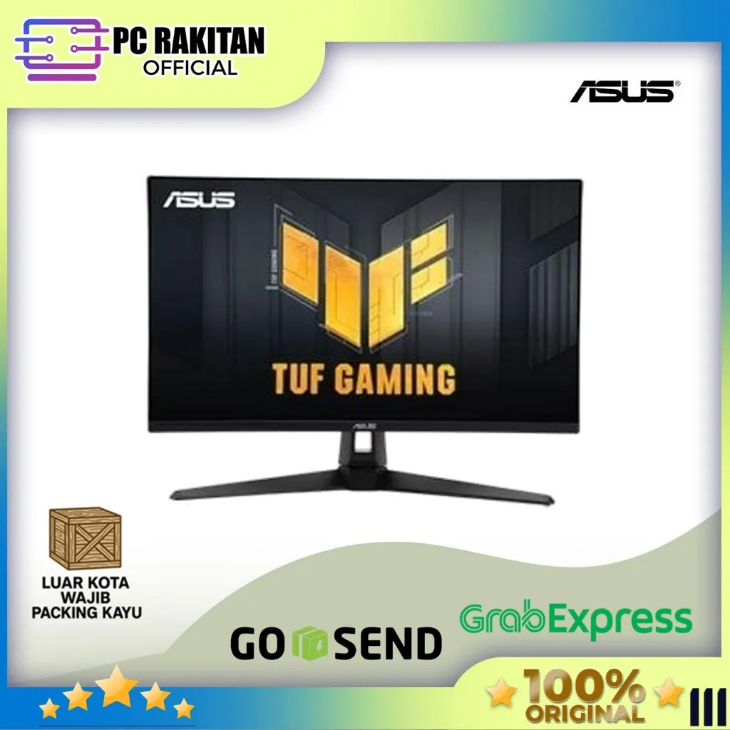 ASUS GAMING MONITOR 27 INCH TUF GAMING VG27AQ5A FAST IPS QHD 2K 1440P 0.3MS 210HZ HDR10 SPEAKER 3Y