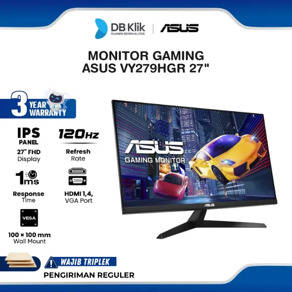 Monitor ASUS VY279HGR 27" FHD IPS 120Hz 1ms Adaptive Sync HDMI VGA