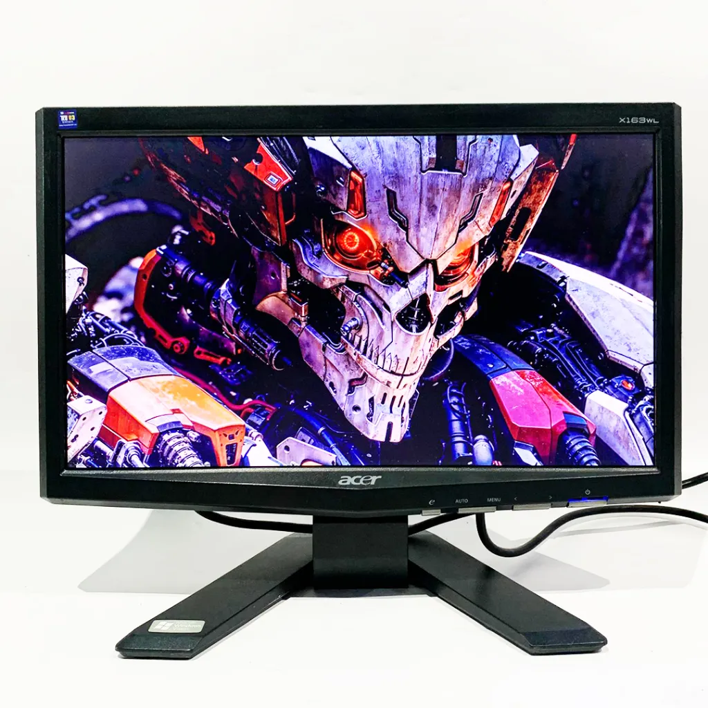 Monitor Lcd Merk Acer Ukuran layar 16 Inch Wide Kondisi Grade A