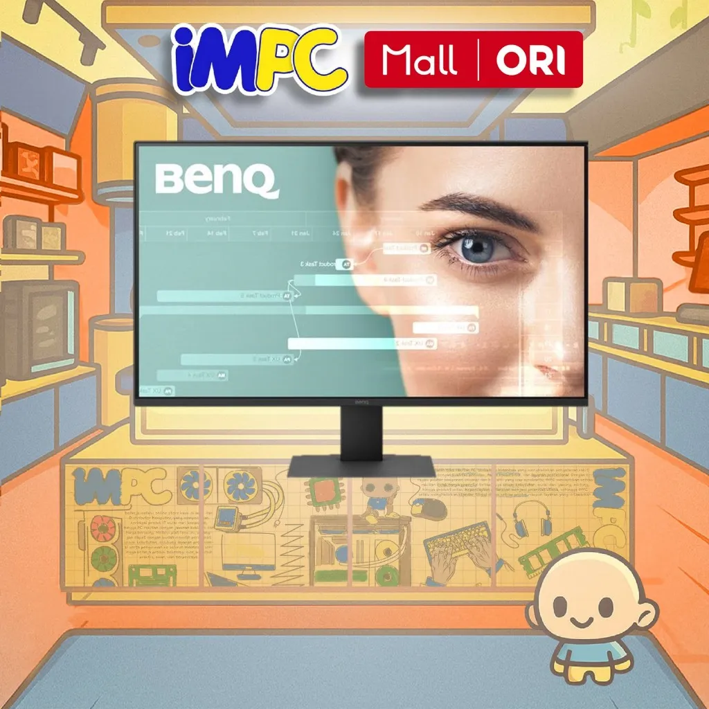 BenQ GW2791 | 27" 1080P FHD 100Hz IPS Eye-Care Monitor, HDMI, DP, TUV-Certified