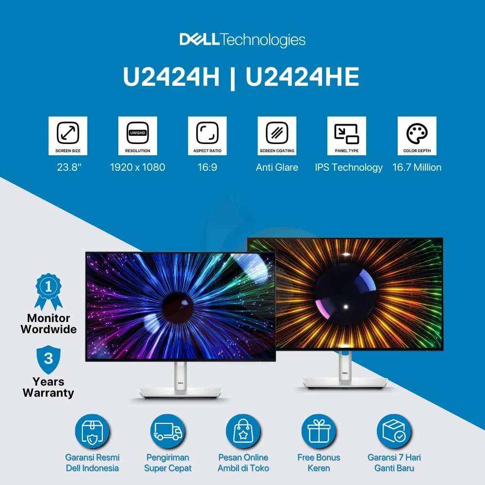 Dell UltraSharp 24" Monitor U2424H / 24" USB-C Hub Monitor U2424HE DELL OFFICIAL