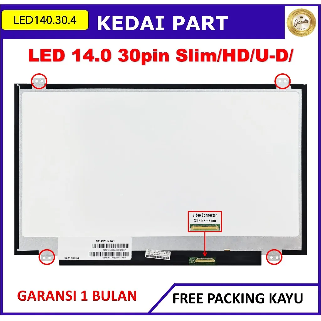 LCD LED HP Elitebook 840-G1 840-G2 840-G3 14.0 Inch 30 Slim