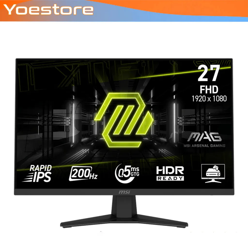 Monitor GAMING LED MSI MAG274F MAG 274F 27" Rapid IPS 1080p FHD 200Hz 0.5ms