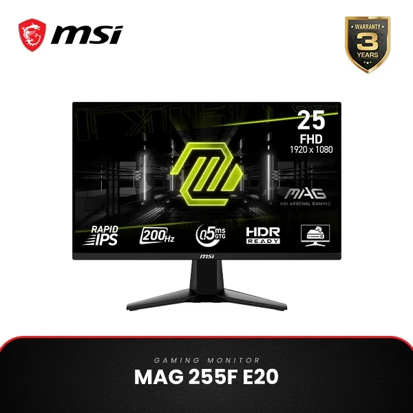 MSI Monitor LED MAG 255F E20 - FHD 25"Inc